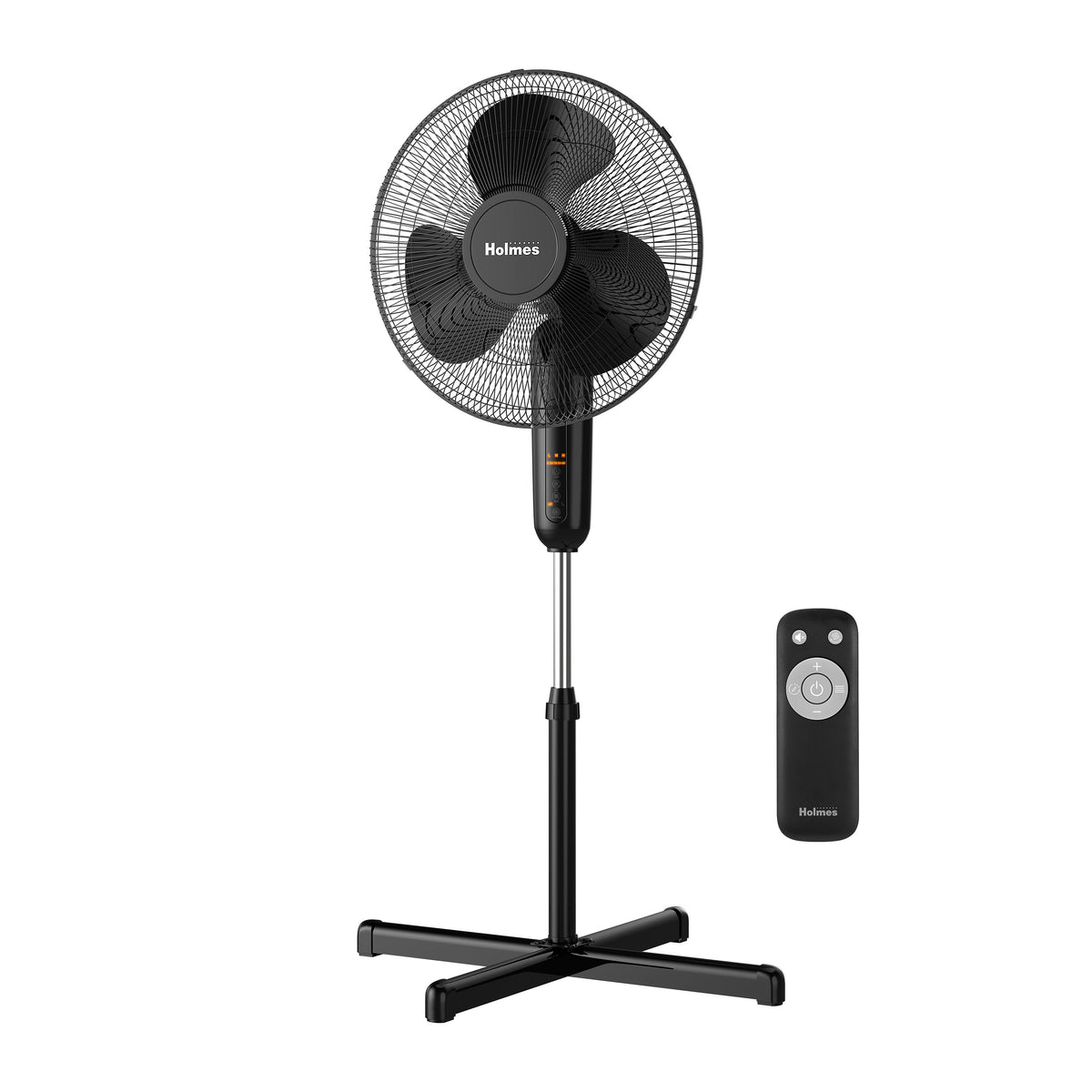 Holmes 16" Digital Stand Fan, 3-Speed, 3 Modes, Oscillating, Timer, Remote
