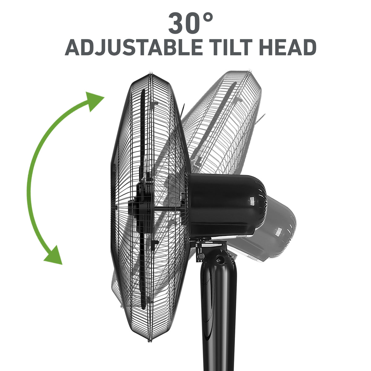 Holmes 16” BladeBreeze Digital Stand Fan Oscillation Remote Black