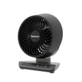 Holmes Blizzard 6" 3-Speed Capacitive Touch 9.3” Tall Digital Air Circulator Fan, Black and Chrome