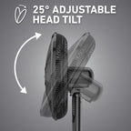 Holmes 18” Digital Stand Fan – 3-Speed, Adjustable Head Tilt, 75° Oscillation, 7.5-Hour Timer, Remote Control