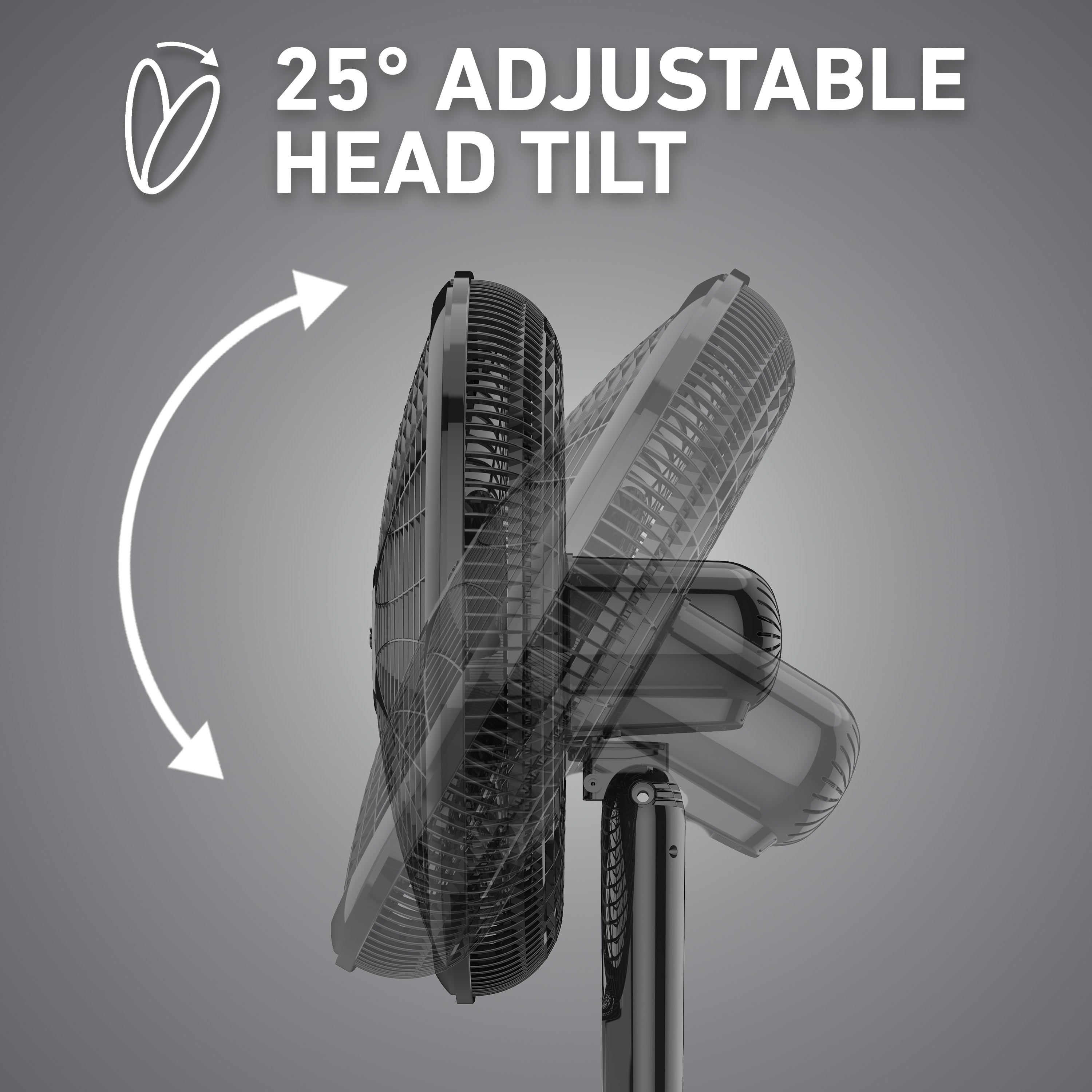 Holmes 18” Digital Stand Fan – 3-Speed, Adjustable Head Tilt, 75° Oscillation, 7.5-Hour Timer, Remote Control