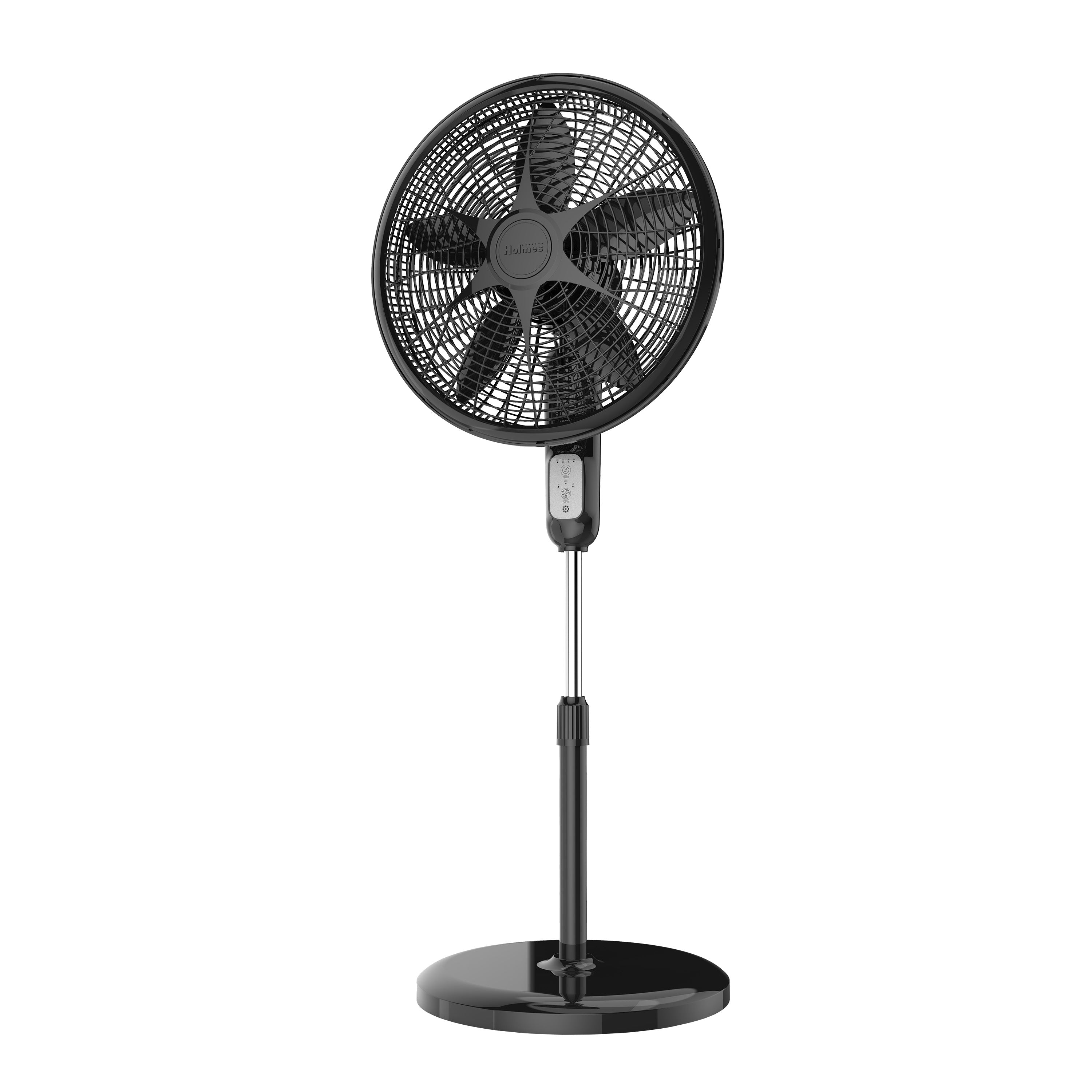Holmes 18 Inch Oscillating Stand Fan 3 Speed Powerful Airflow Adjustab