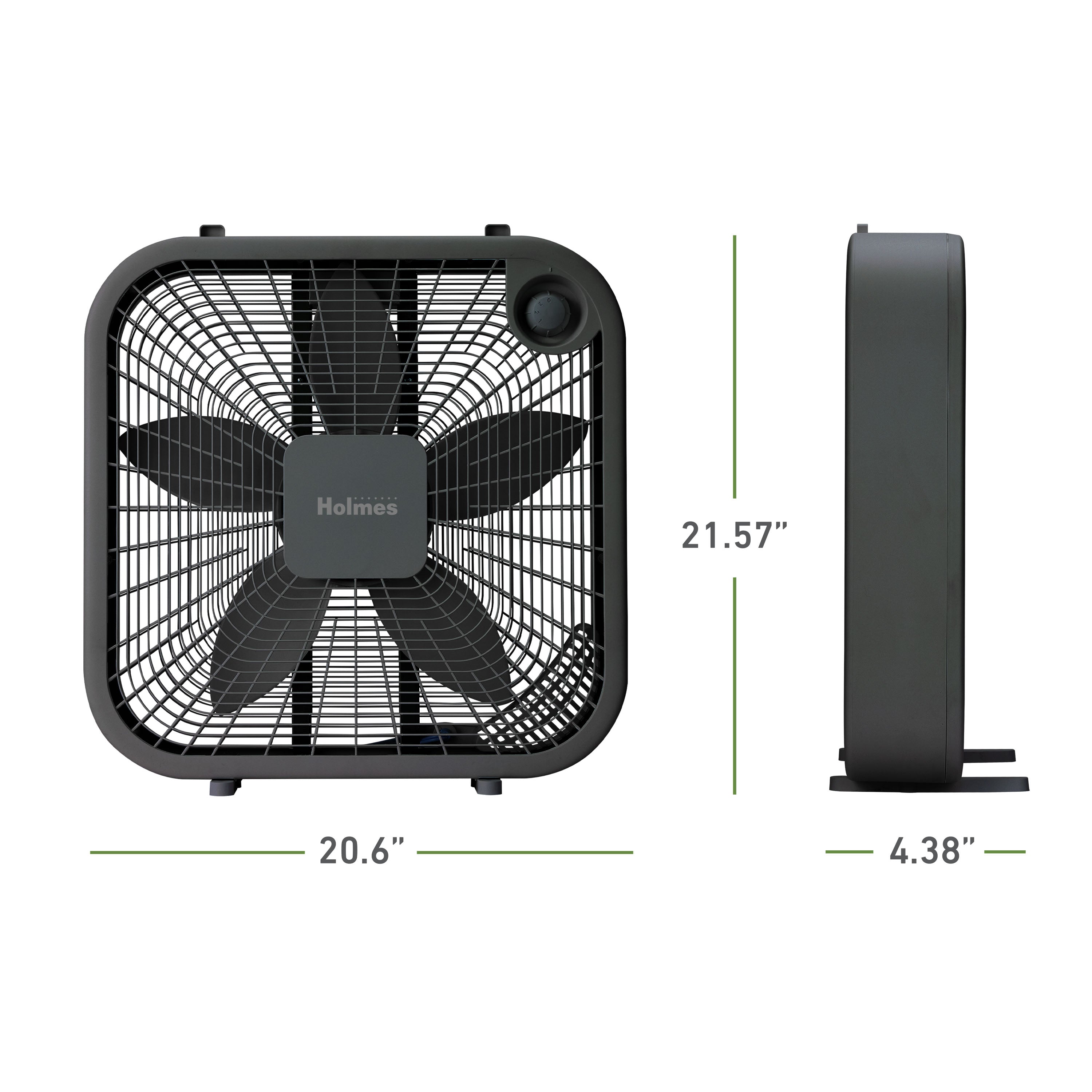 Holmes® 20-Inch High-Velocity Box Fan, Black